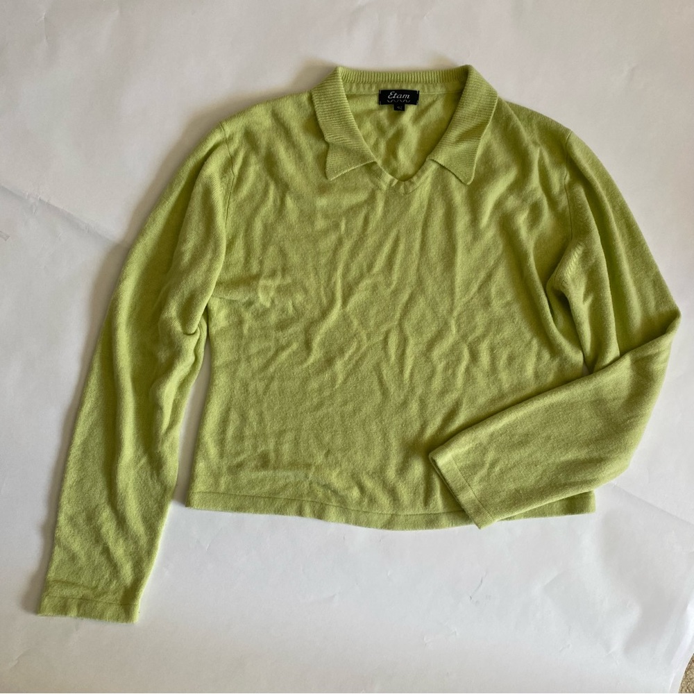 Lime green jumper sweater